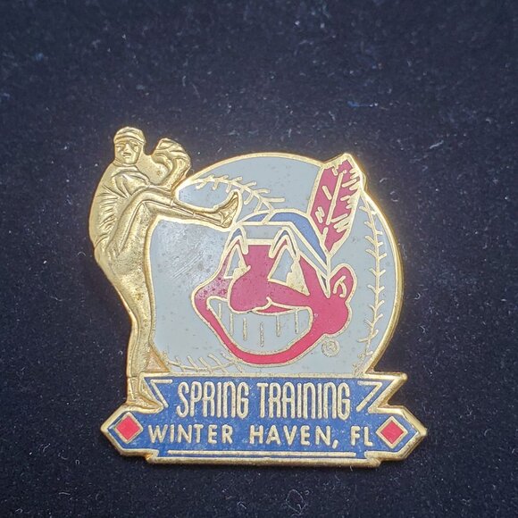 Vintage Cleveland Indians Spring Training Winter Haven Lapel Hat Pin 1997 - Picture 1 of 4